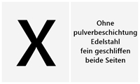 Edelstahl fein geschliffen