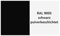schwarz RAL9005 +22,00 €