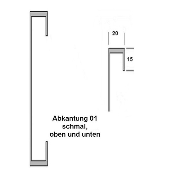 schmale Abkantung +48,00 €