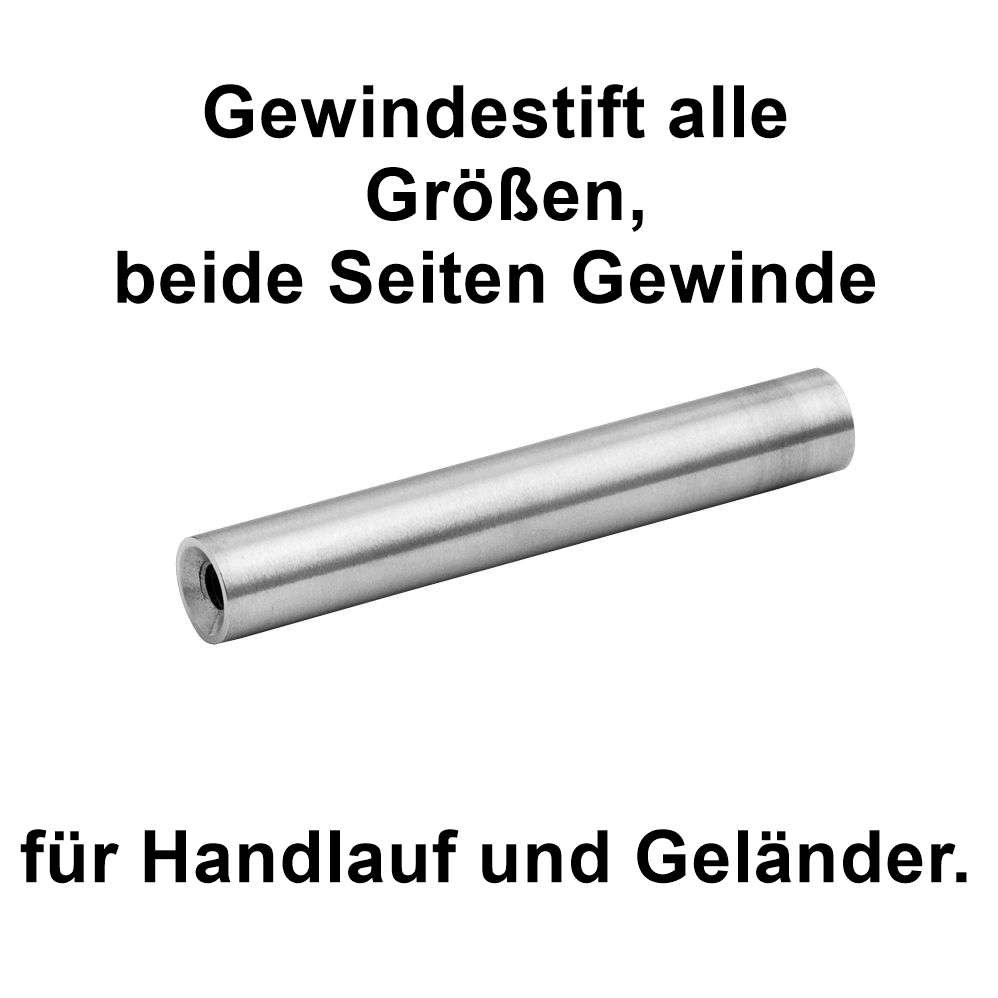 Gewindestift beide Seiten Gewinde M 6