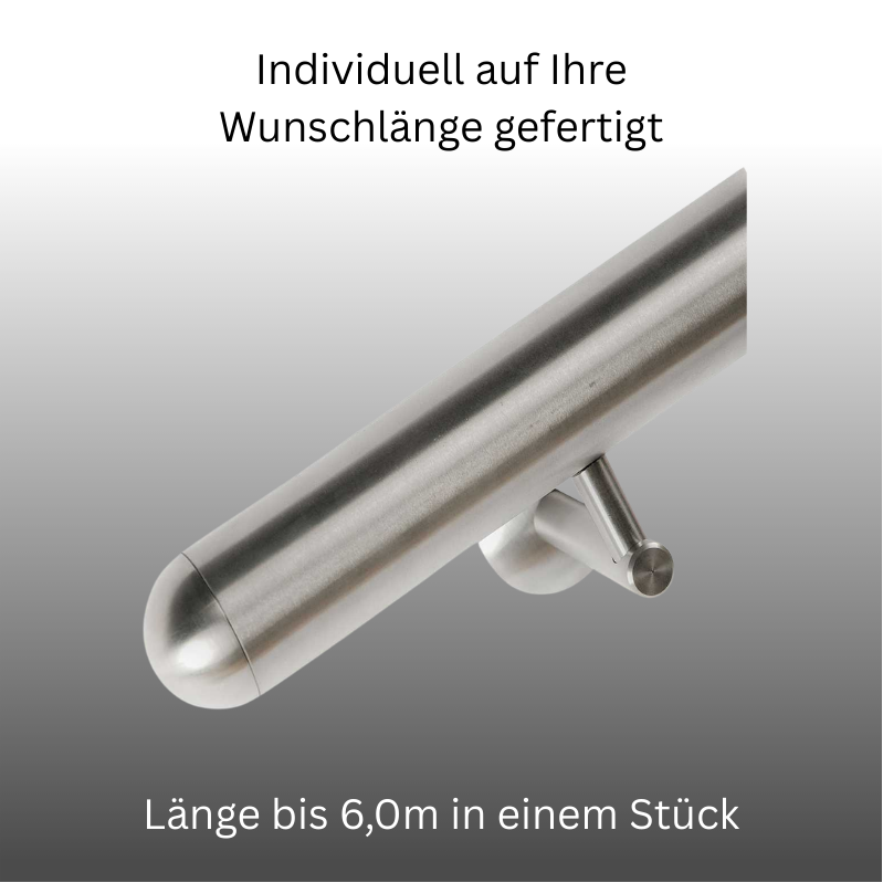 Handlauf DS06, Länge auf Maß aus Edelstahl