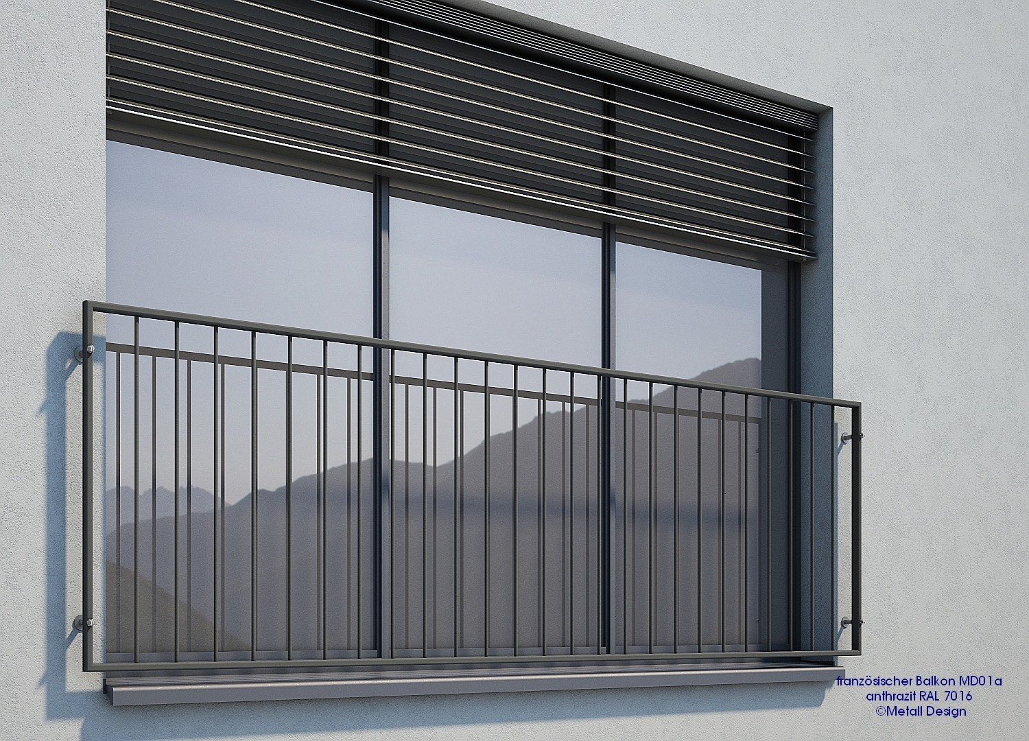 Geländer für Fenster MD01aP 7016