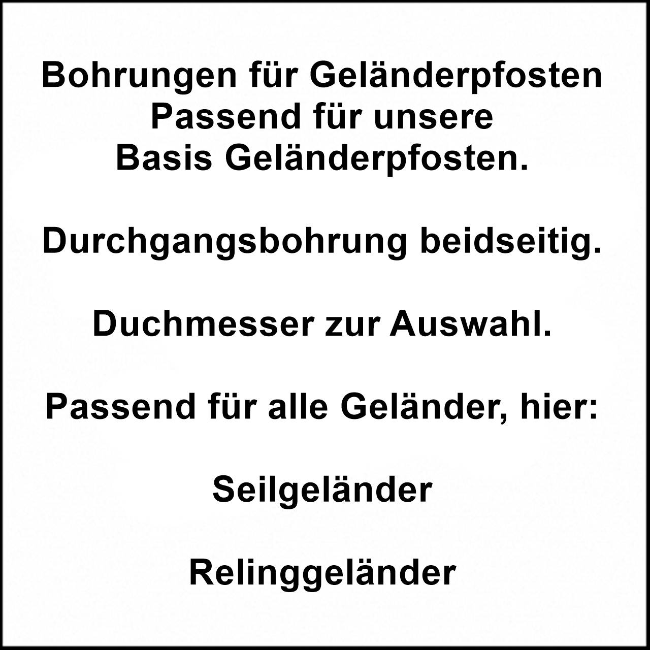 Bohren und Gewinde Alle Ausführungen