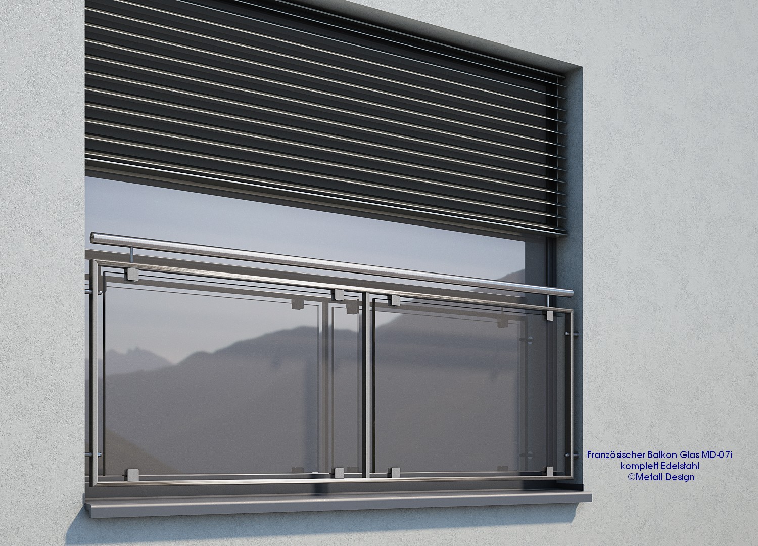 Fenstergeländer Edelstahl. 02