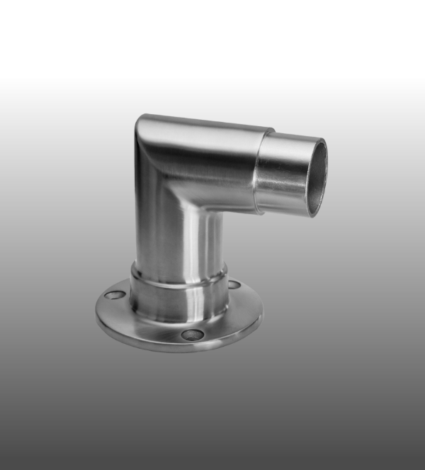Handlauf Eckflanschbogen Edelstahl