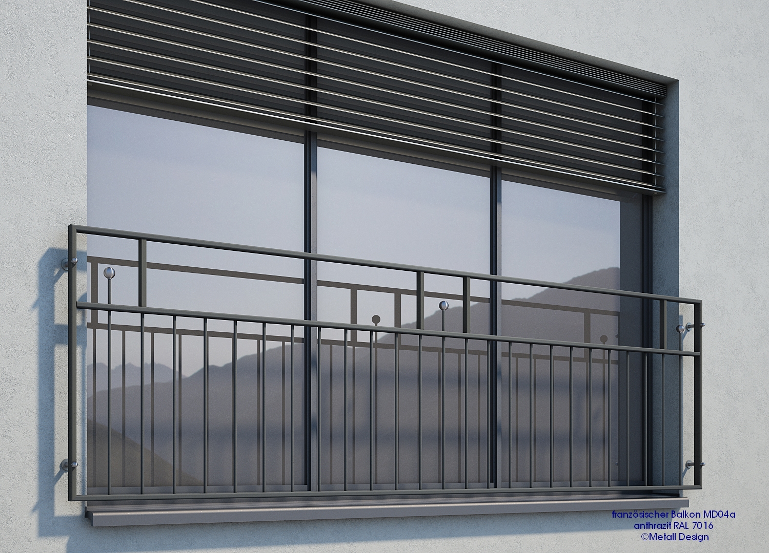 Fenster Balkon MD04a anthrazit