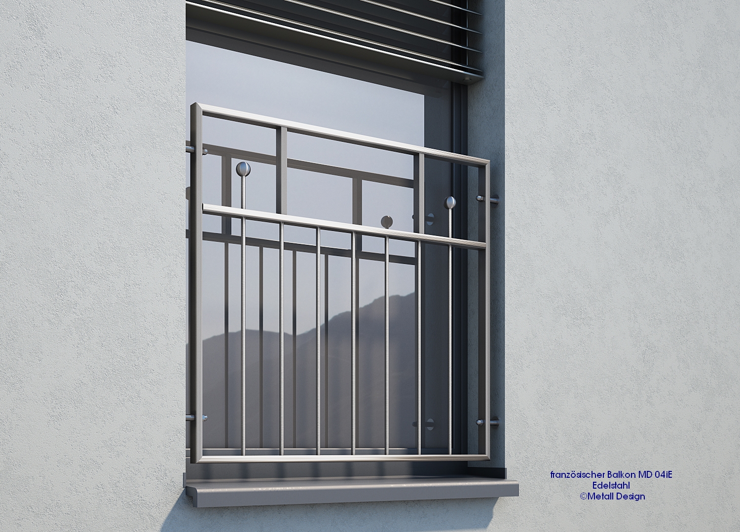 Französischer Balkon Edelstahl MD04iE