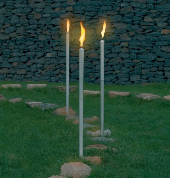 Gartenfackel Palos mit Edelstahlstab