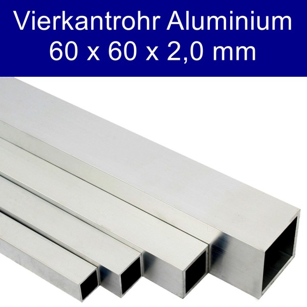 Aluminiumrohre 60x60 mm auf Maß kaufen
