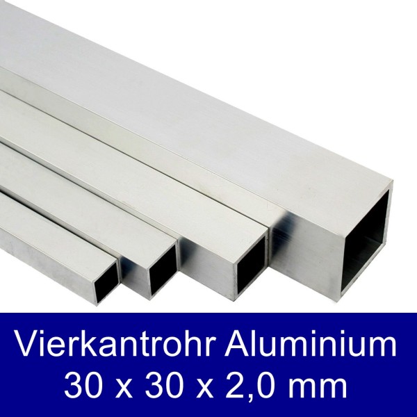 Vierkantrohr Aluminium 30X30mm