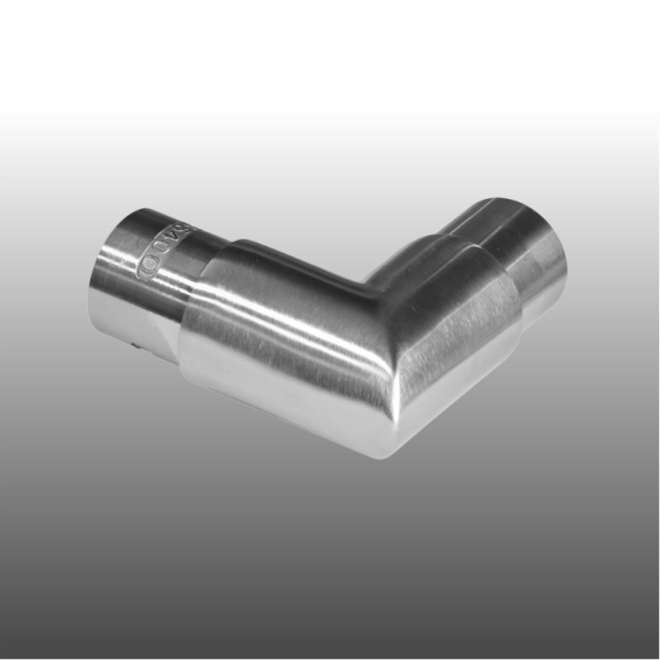 Handlauf und Geländereckbogen aus Edelstahl