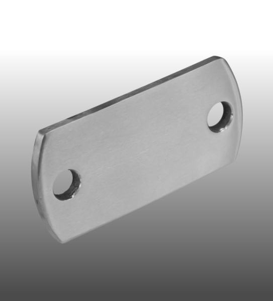 Ankerplatte schmal oval Edelstahl