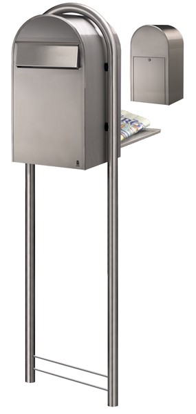 Bobi Grande B Edelstahl mit Bobi Round Edelstahl