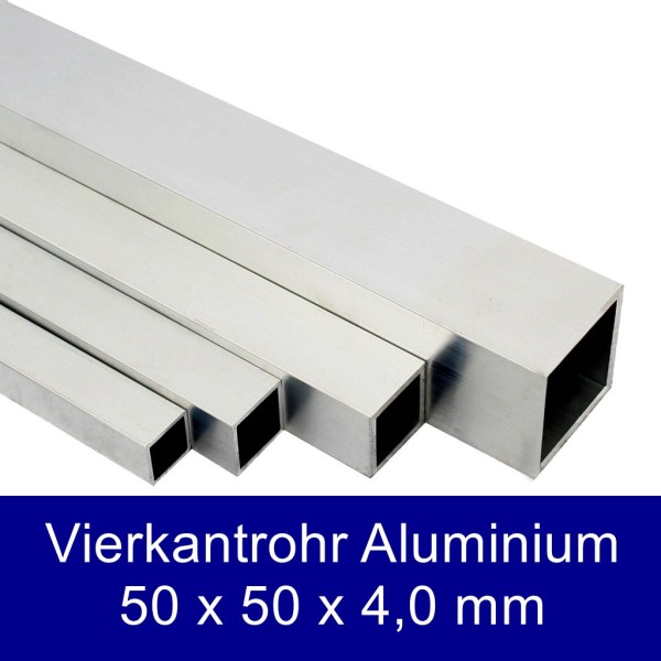 Vierkantrohr Aluminium 50x50x4,0mm