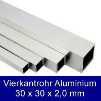 Vierkantrohr Aluminium 30X30mm Vierkantrohr Aluminium 30X30mm