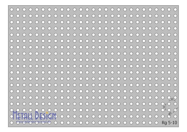 Lochblech Rg-5-10 aus Edelstahl o. pulverbeschichtet