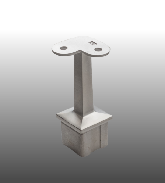 Rohrstütze Vierkantrohr 90° Eckverbindung flach