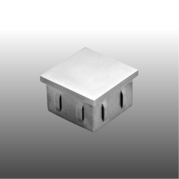 Endkappe Vierkantrohr Edelstahl, alle Größen zum einschlagen.