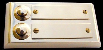 Klingelplatte Potsdam 50802 massiv Messing