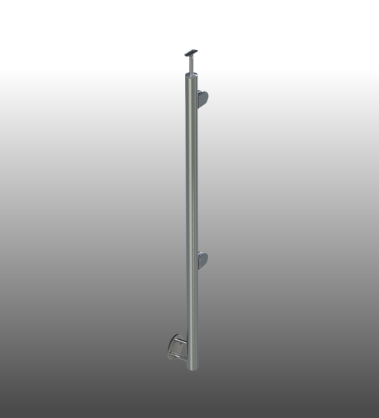 Geländerpfosten Glasgeländer seitliche Montage linke Seite