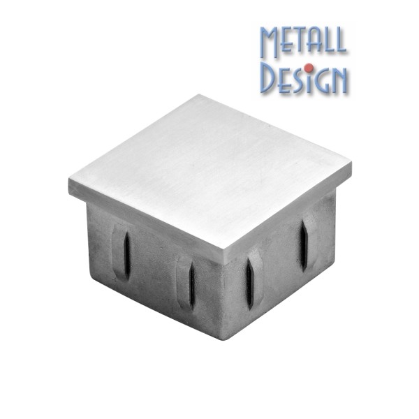 Endkappe Vierkantrohr Edelstahl, alle Größen zum einschlagen.