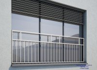 Vorschau: französischer Balkon MD 03P, weiß RAL9016 Vorschau: französischer Balkon MD 03P, weiß RAL9016