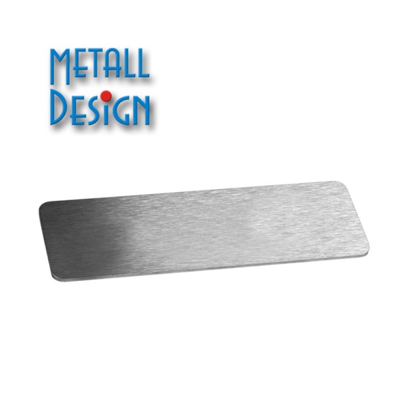 Edelstahl Namensschild XL
