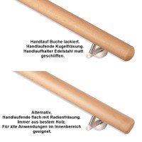 Handlauf Buche. Handlauf Buche.