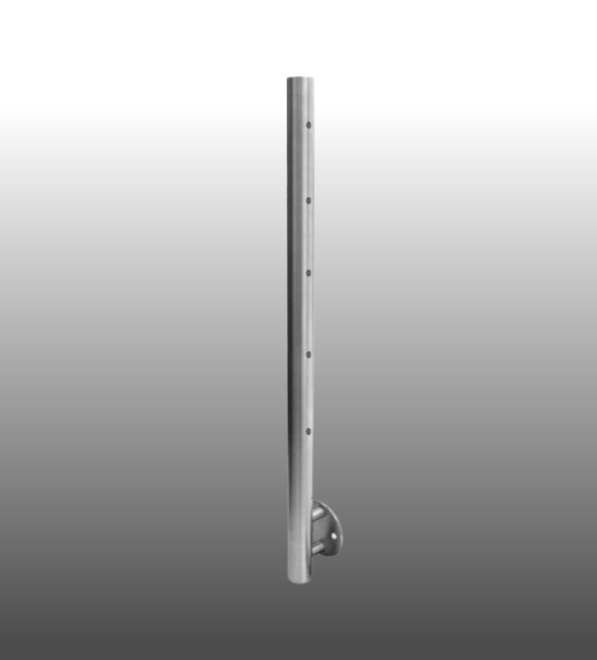 SONDERPOSTEN Geländerpfosten 42,4 Edelstahl 5x M6 Seitliche Montage