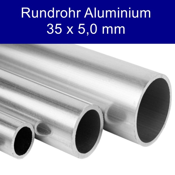 Rundrohr Aluminium 35 x 5 mm
