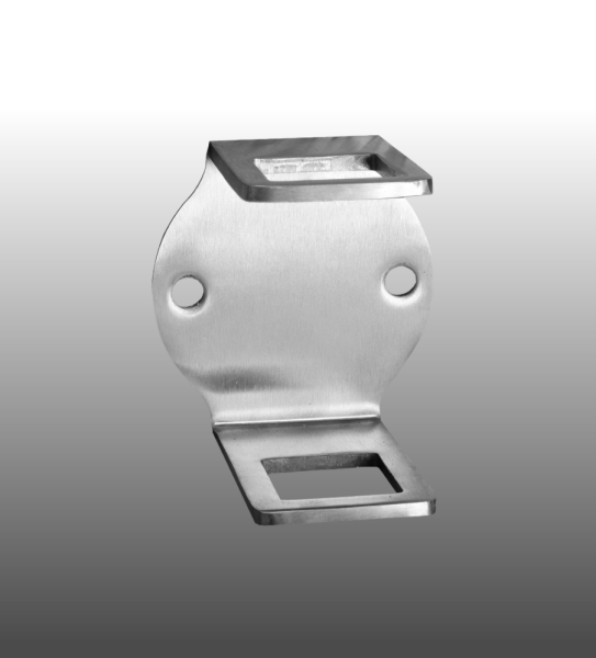 Wandanschluss Geländerpfosten Vierkantrohr Edelstahl 30 mm x 30 mm