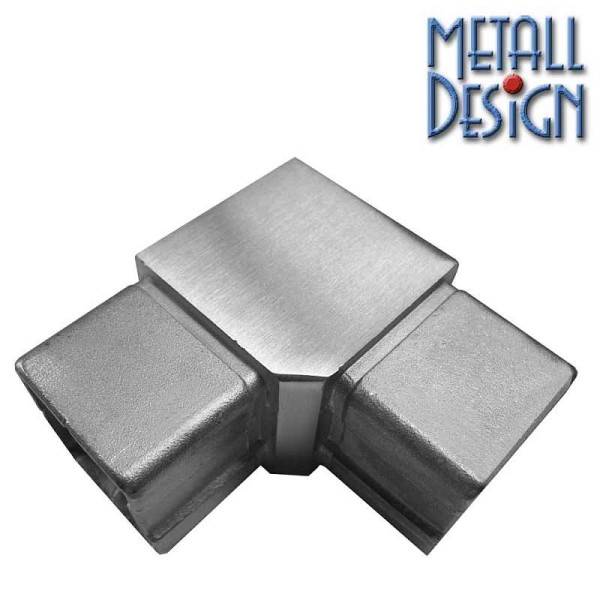 Rohrverbinder Edelstahl 40x40 mm, 90°, Material V2A, Rostfrei. Rohrverbinder Edelstahl 40x40 mm, 90°, Material V2A, Rostfrei.