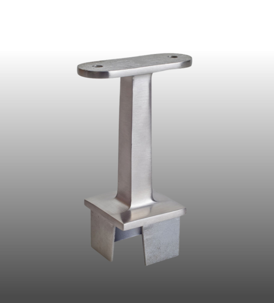 Vierkantrohr Edelstahl Rohrstütze für Handlauf Vierkantrohr u.Rechteckrohr.