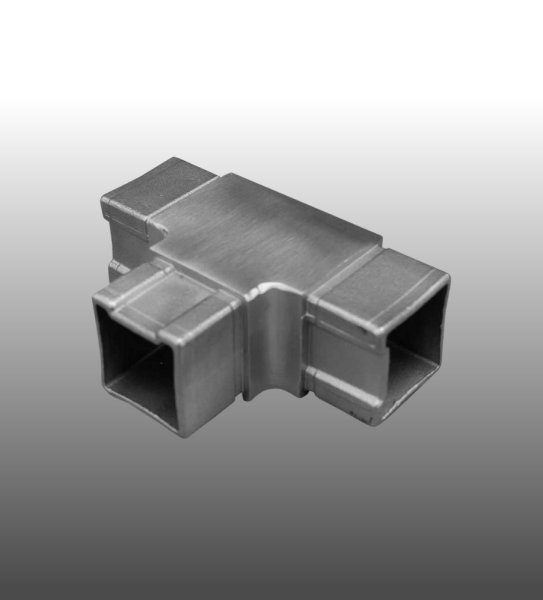 T-Verbinder Edelstahl, für Vierkantrohre 40 x 40 mm, V2A