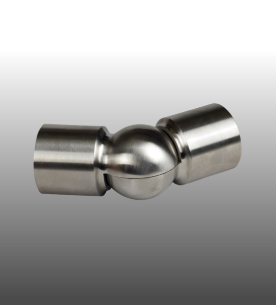 Gelenkverbinder Ansicht mit Holzhandlauf