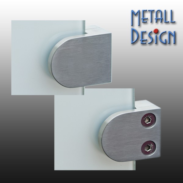 Glashalter Edelstahl 40 x 50 mm, G01 gerader Anschluss. Glashalter Edelstahl 40 x 50 mm, G01 gerader Anschluss.