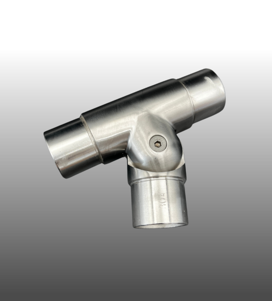 Handlauf Edelstahl Geländer T-Verbinder schwenkbar