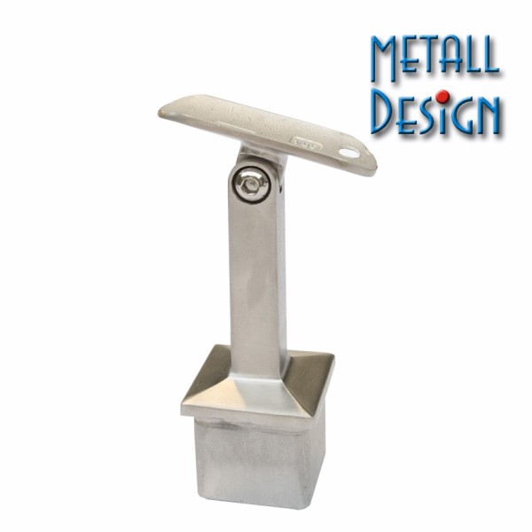 Rohrstütze Handlaufhalter für Geländerpfosten Vierkantrohr 40 x 40 mm Rohrstütze Handlaufhalter für Geländerpfosten Vierkantrohr 40 x 40 mm
