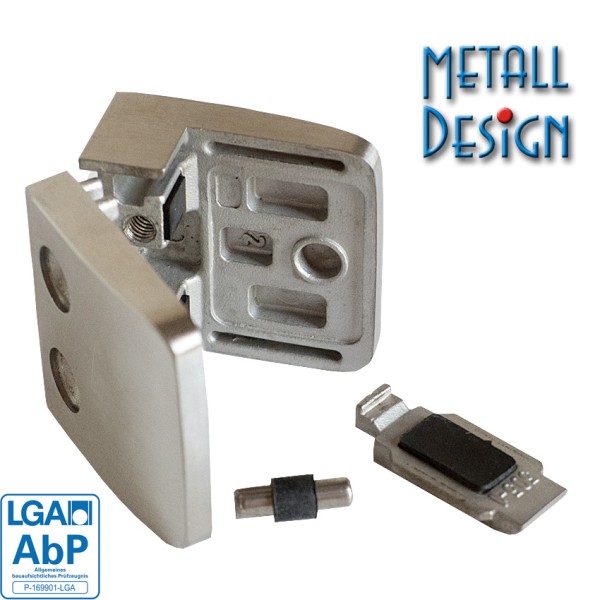 Glashalter Edelstahl 52 x 52, Glashalter/Plattenhalter G26 Glashalter Edelstahl 52 x 52, Glashalter/Plattenhalter G26