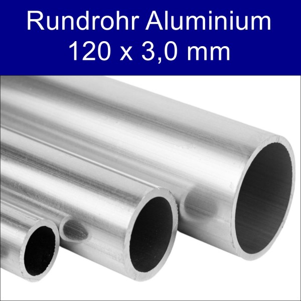Rundrohr Aluminium 120 x 3 mm