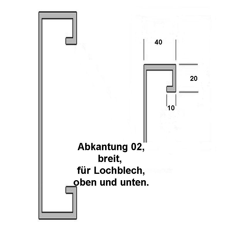 Edelstahl Lochblech, Stärke 1,5 mm, Quadratloch 15 mm, Qg 15-40, Beidseitig  K240 geschliffen