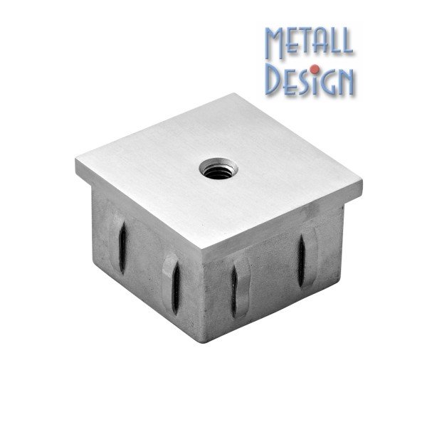 Endkappe für Vierkantrohr mit Gewinde