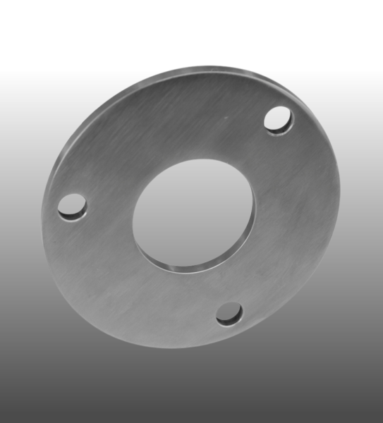 Ankerplatte Ronde für Rundrohr aus Edelstahl