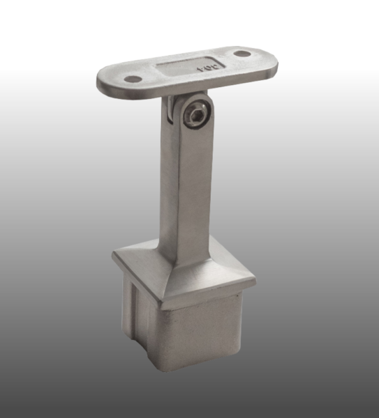 Rohrstütze Geländerpfosten Vierkantrohr für Handlauf Vierkantrohr