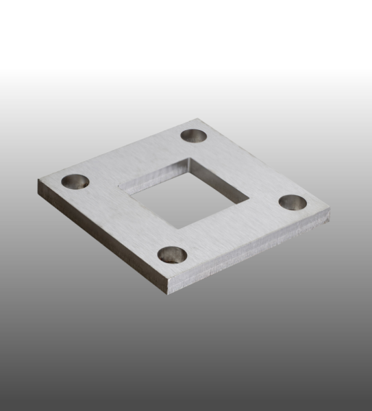 Vierkantrohr Bodenflansch