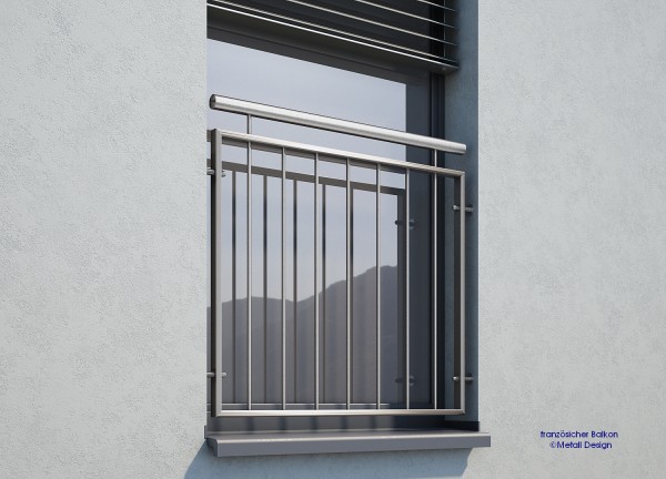 SONDERPOSTEN Leibung 2110 mm Französischer Balkon Edelstahl Montage in der Fensteröffnung SONDERPOSTEN Leibung 2110 mm Französischer Balkon Edelstahl Montage in der Fensteröffnung