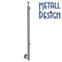 Geländerpfosten Stabgeländer seitliche Montage Endpfosten links Geländerpfosten Stabgeländer seitliche Montage Endpfosten links