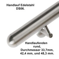 Handlauf DS06, Länge auf Maß aus Edelstahl. Handlauf DS06, Länge auf Maß aus Edelstahl.