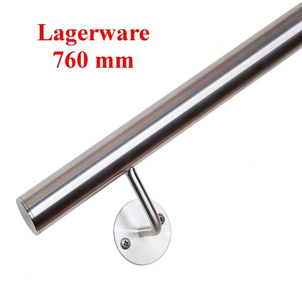 Handlauf Edelstahl V2A Länge 760 mm 42,4 mm
