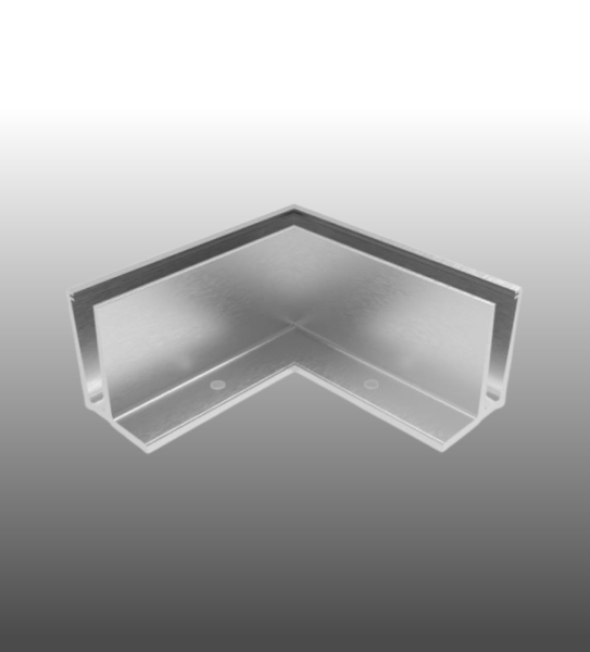 Außenecke Ganzglasgeländer GBP-03 aufgesetzte Montage